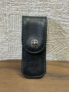 確実正規品Chrome Hearts LEATHER CASEレザーケース 小物ケース クロムハーツ爪楊枝ケース 爪楊枝入れ