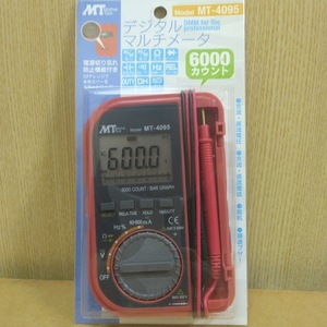 迅速発送! 送料0円 マザーツール ポケット型デジタルマルチメータ MT-4095 テスター 電気 電子回路 マルチメーター 電気テスター 