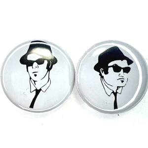 缶バッジ 25mm 2個セット The Blues Brothers ブルースブラザーズ Saturday Night Live Soul Funk