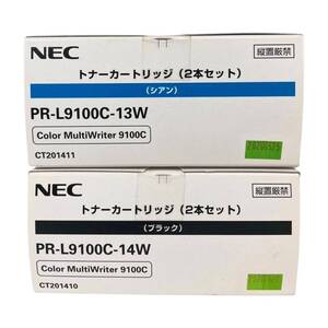 *送料無料* 【2色セット】NEC PR-L9100C-14W ブラック/ PR-L9100C-13W シアン　純正品・未開封