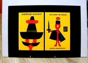 Dick Bruna（ディックブルーナ）Senor Saint(1970) De saint in parljs(1960),1996 オランダ製ポスター