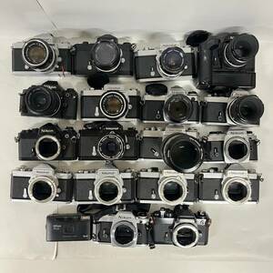 1円~【19点】ニコン Nikon 一眼レフ コンパクト フィルムカメラ まとめ売り FE FG Nikomat EL FT FT2 FTN AF600 同梱不可 YT