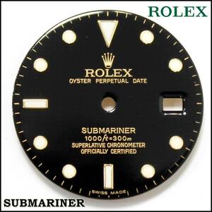 16613 ROLEX純正 ダイアル 針 サブマリーナ ルミノバ 文字盤 黒文字盤 ロレックス