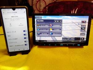 ★★★最高峰【MDVーＺ７０１】２０２２年01月版開通付スマホ感覚、綺麗！チョイ線傷有り、Bluetooth内蔵、新品付属付、即取付可★★★