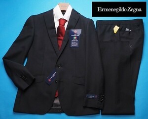 新品19.5万円 大手百貨店扱い 春夏『Ermenegildo Zegna ゼニア TROPICAL 伊製生地』ウール100% ツーパンツ スーツYA5黒(A) 1511862