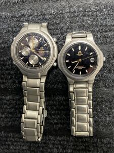 CITIZEN ATTESA titanium 腕時計 クォーツ 2個 ジャンク扱い