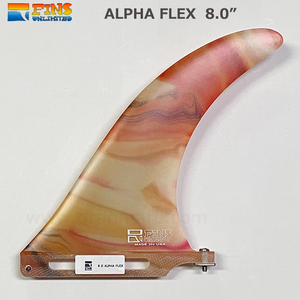 【新入荷　即決】Fins Unlimited FIN 8.0" "ALPHA FLEX" ORANGE-MARBLE1