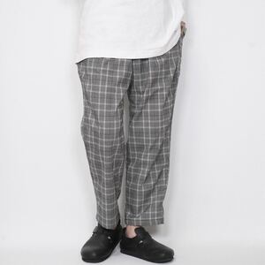 GRAMICCI × BEAMS 別注 チェック ユーティリティパンツ【M】グレー グラミチ ビームス コラボ ストレッチ スラックス ワイド GMP-19F1183