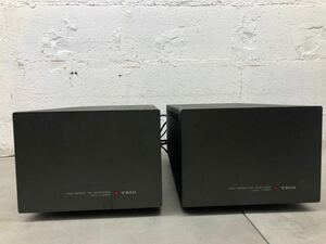 n1119-01★ TRIO トリオ HIGH SPEED DC AMPLIFIER パワーアンプ L-05M 2個セット オーディオ機器 通電確認済み 現状品 