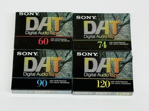 【レトロ】SONY ソニー DT-60RA, DT-74RA, DT-90RA,DT120RA DATテープ 未使用品 4本セット 管理番号04011