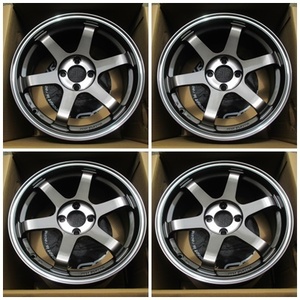 【在庫有り】RAYS VORK RACING TE37 SONIC SL 16×7.0J +24 4H-100 PG 4本 プレストグラファイト◆レイズ ボルクレーシング 