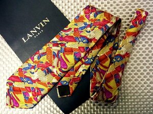 ♪32206D♪状態並品【カラフル デザイン 柄】ランバン【LANVIN】ネクタイ