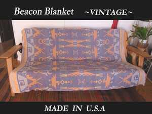 40sビンテージ Beacon ビーコン Blanket ブランケット NATIVE ナバホ HOPI サンダーバード VINTAGE ガーメンツ PENDLETON ラルフ RRLモデル