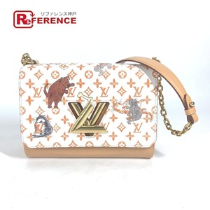 美品 LOUIS VUITTON ルイヴィトン M44460 サック ツイストMM チェーンバッグ モノグラム キャットグラム 猫 ショルダーバッグ【中古】