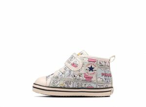 Peanuts Converse KIDS All Star CP V-1 "White" 13.5cm 37303050