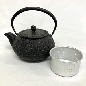 ※※南部鉄器 鉄瓶 鉄びん 茶こし付き 鉄器 急須 湯沸かし 茶道具 茶器 煎茶道具 アンティーク 骨董品 工芸※※