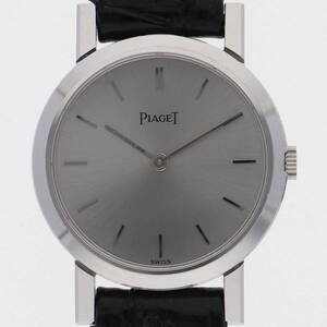 PIAGET ピアジェ 928349 トラディション シルバーダイヤル WG/レザー 手巻き 純正ボックス レディース 【125399】