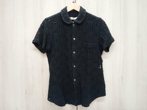 COMME des GARCONS AD1999 フラワーカッティングシャツ／GB-100090 半袖シャツ・ブラウス コムデギャルソン ブラック サイズ不明