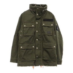 DIESEL ディーゼル Military Jacket With Patch ワッペン付きミリタリージャケット カーキ