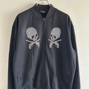 mastermind JAPAN マスターマインド ジャパン トラックジャケット ジャージ XL ドクロ ブラック 古着 大きいサイズ