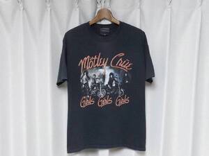 ◆希少◆Motley Crue モトリークルー バンド Tシャツ フェードブラック USA アメリカ製 ヴィンテージ ROCK ロック Y2K 90s 00s 古着女子