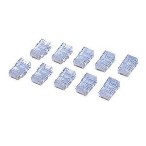 エレコム LD-6RJ45T10 CAT6対応RJ45コネクタ 10個