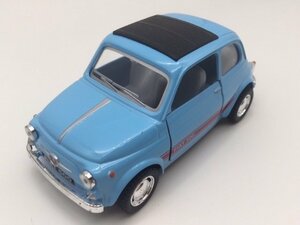 1台売り 水色 1/24 フィアット 500 FIAT ミニカー ルパン愛用車 プルバック 車 クラシックカー 外車 輸入 新品