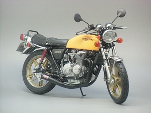 ★ アオシマ　1/12　ホンダ　CB400FOUR　CB400F　ヨンフォア　３９８cc(パラキートイエロー)カスタム　キャストホイール・熊手管仕様!!