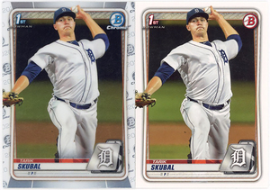 TIGERS左腕▲TARIK SKUBAL/2020 1st BOWMAN CHROME+1st BOWMAN PROS 2種!