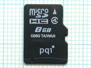 ★Ｐｑｉ micro SDHC メモリーカード ８GB 中古★送料６３円～