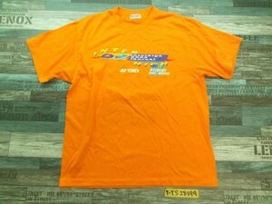 YONEX ヨネックス メンズ 茨城インターハイ2002 半袖Tシャツ M オレンジ