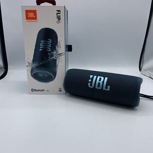 【美品】JBL FLIP6 Bluetooth スピーカー　HARMAN 動作品 ブルー系　 ポータブル ジェイビーエル