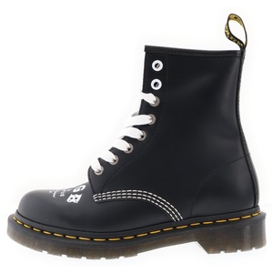 Dr.Martens ドクターマーチン ×CBGB & OMFUG 8EYE BOOT 60周年記念 レザー 8ホール レースアップ ブーツ ブラック レディース 25919001