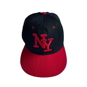 New York CAP ニューヨーク スーベニアキャップ ベースボールキャップ 6パネル 2トーン 帽子 ハット スナップバックキャップ メンズ 00s