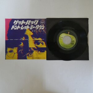 49012003;【国内盤/7inch/Apple】The Beatles ビートルズ / ゲット・バック / ドント・レット・ミー・ダウン