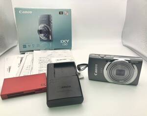 1円スタート◎ 通電確認済み Canon IXY 130 PC2053 キャノン イクシー コンパクトデジタルカメラ グレー デジカメ キヤノン 箱付き 