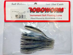 ★新品★ ROBOWORM ロボワーム Alive Shad アライブシャッド 3インチ 10本 ⑨ 検)シャッドインパクト シャッドシェイプ ドライブスティック