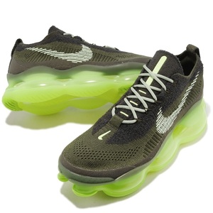 ナイキ エア マックス スコーピオン フライニット 定価30800円 27cm カーキ/ヴォルト AIR MAX SCORPION FK メンズ スニーカー