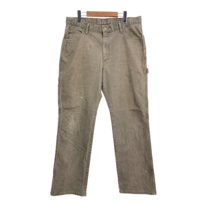 Dickies ディッキーズ ペインターパンツ ワーク ブラウン (メンズ W34 L32) 中古 古着 S2964