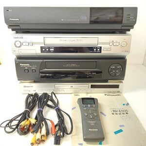 通電◎ まとめ売り ビデオカセットレコーダー DVDレコーダー Panasonic NV-E505 NV-H10 MITSUBISHI HV-G700V Pioneer DV-545 ビデオデッキ 