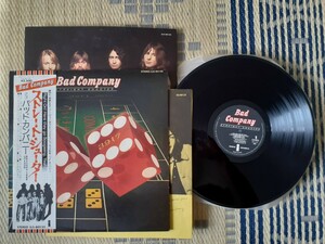 〈ロック〉Bad Companyバッドカンパニー/ストレートシューター(東芝ILS-80133)LP盤1975年日本初回発売/オビ/特製化粧ケース/4pライナー付き