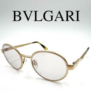 BVLGARI ブルガリ メガネ 眼鏡 度なし 601 ゴールド フルリム