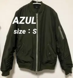【AZUL】MA-1 フライトジャケット ブルゾン ミリタリー カーキ