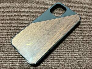 Native Union Apple iPhone 12 mini ウッド 木製 ウォールナット ブラック ケース カバー アクセサリ バンパー スマホケース