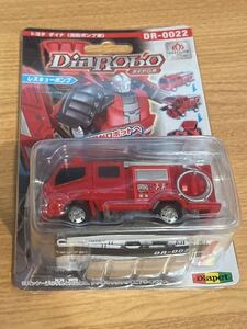 レア ダイヤロボ　トヨタダイナ消防ポンプ車　消防車 DIAROBO 変形ロボット　1/64位　ミニカー　Diapet