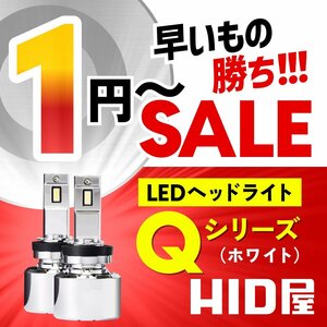 【1円～セール】定価15,980円【送料無料】HID屋 LED ヘッドライト 68400cd ホワイト H4 H8 H10 H11 H16 D2S D4S HB3 HB4 車検対応 安心保証