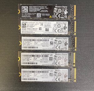 1円～ ■ M.2　NVMe　SSD　256GB　5点　まとめ売り　Western WD　データ消去済　動作可