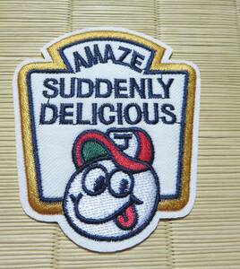 野球帽子キャラ◆新品AMAZE SUDDENLY DELICIOUSベースボール US刺繍ワッペン激渋■アメリカ　スポーツ◆ミリタリー　ファッション■衣服DIY