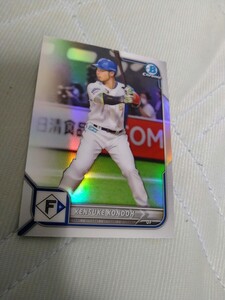 2022 TOPPS NPB BOWMAN CHROME BASE REFRACTOR 近藤健介 ソフトバンク