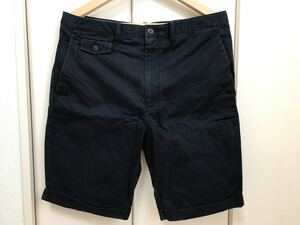 【美品】 GAP KHAKIS ギャップカーキ / 高密度 チノショーツ / M ネイビー / アイビー トラッド アメトラ ラルフローレン